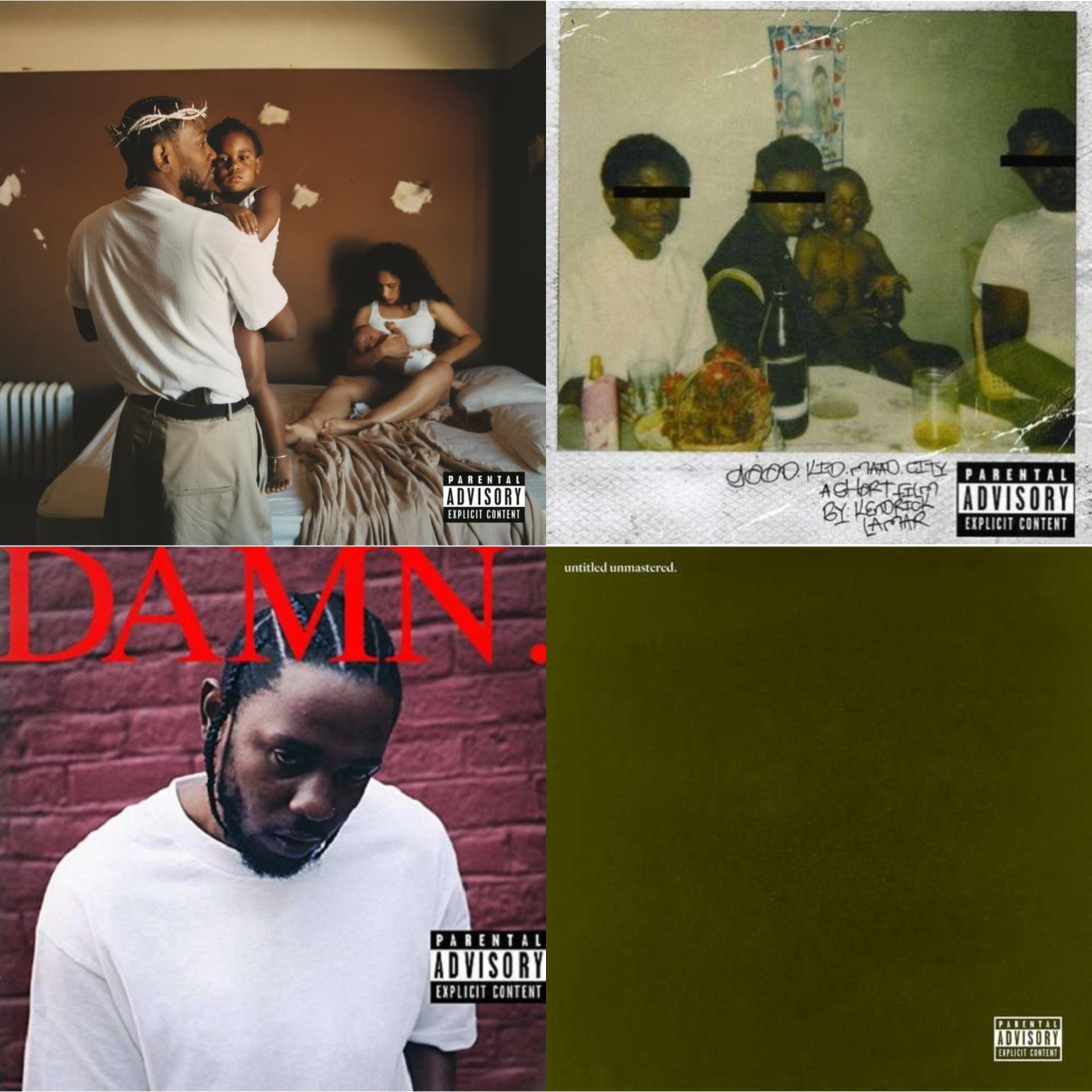 Kendrick Lamar - Mr. Morale & The Big Steppers (X) & Good Kid, M.A.A.D City (Remixes) & Untitled Unmastered (X) & Damn. - CD Bundle