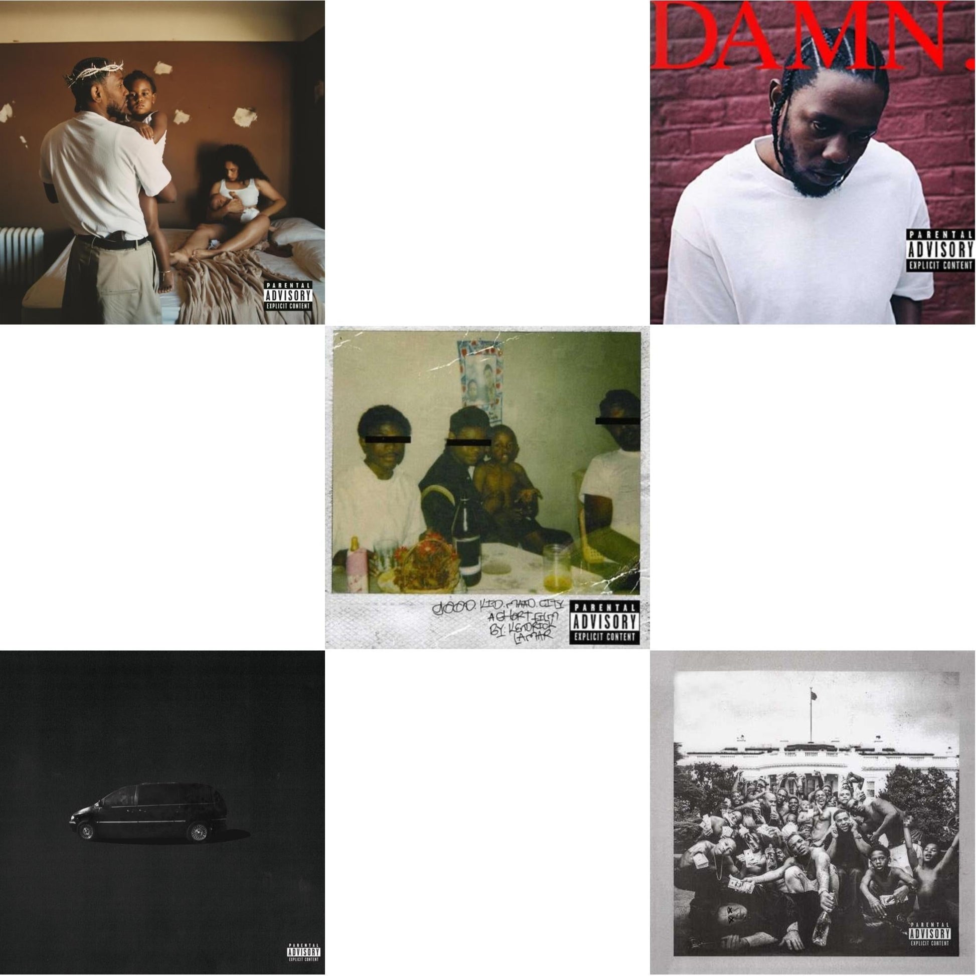Kendrick Lamar - Mr. Morale & The Big Steppers (X) & Good Kid, M.A.A.D City (X) (10Th Anniversary Edition) & Good Kid, M.A.A.D City (Remixes) & Damn. & To Pimp A Butterfly - CD Bundle