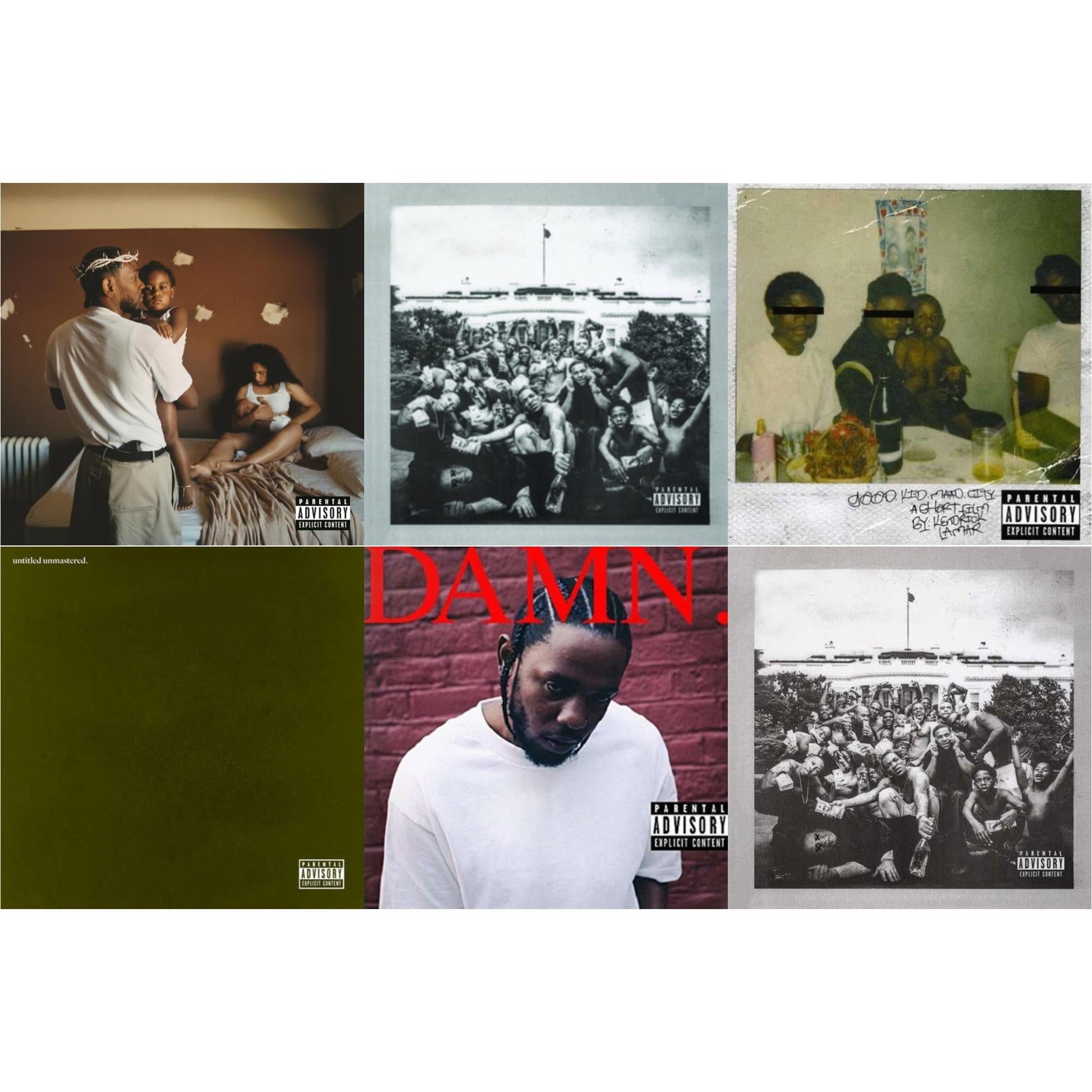 Kendrick Lamar - Mr. Morale & The Big Steppers (X) & To Pimp A Butterfly & Good Kid, M.A.A.D City (Remixes) & Untitled Unmastered (X) & Damn. & To Pimp A Butterfly - CD Bundle