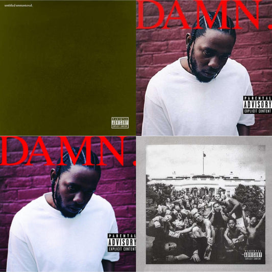 Kendrick Lamar - To Pimp A Butterfly & Untitled Unmastered (X) & Damn. & Damn. (Collectors Edition) - CD Bundle