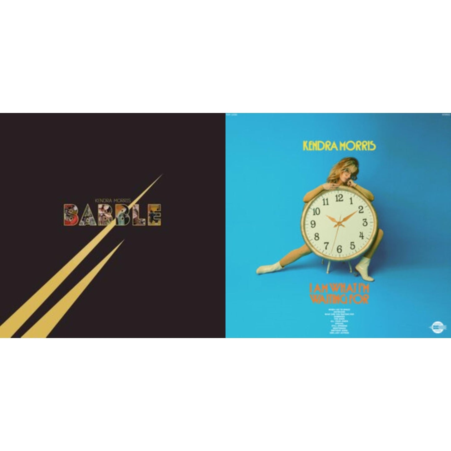 Kendra Morris - Babble (Gold Swirl LP Vinyl) & I Am What I'm Waiting For (Transparent Blue W/ White Swirl LP Vinyl)
