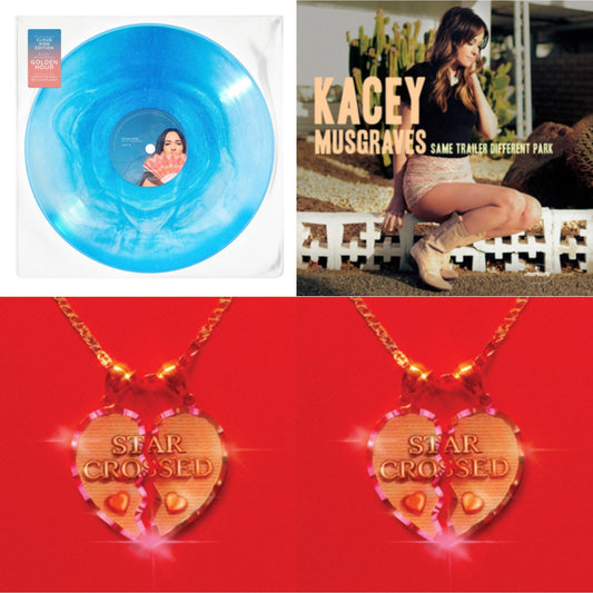 Kacey Musgraves - Golden Hour (Cloud Nine Edition LP Vinyl) & Same Trailer Different Park & Star-Crossed (Neon Yellow LP Vinyl) & Star-Crossed (Sea Foam LP Vinyl)