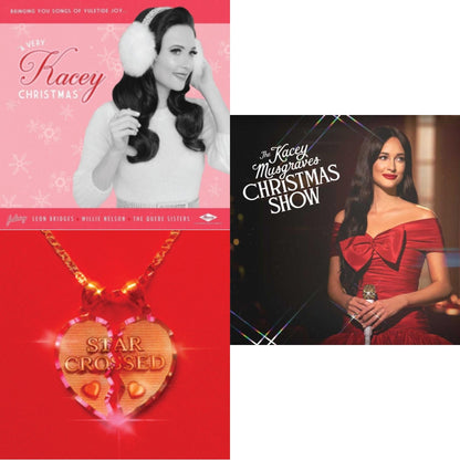 Kacey Musgraves - Star-Crossed (Ruby Red LP Vinyl) & Kacey Musgraves Christmas Show (White LP Vinyl) & Very Kacey Christmas