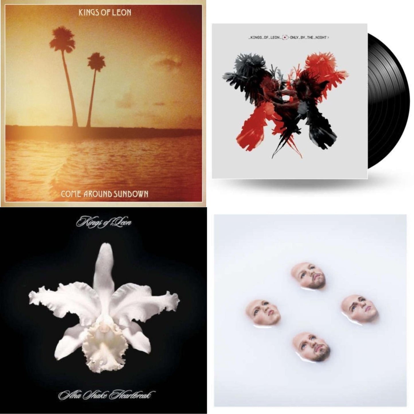Kings Of Leon - Come Around Sundown (2LP/Gatefold) & Aha Shake Heartbreak (2LP/180G/Gatefold) & Only By The Night & Walls (180G/Gatefold/Dl Card)