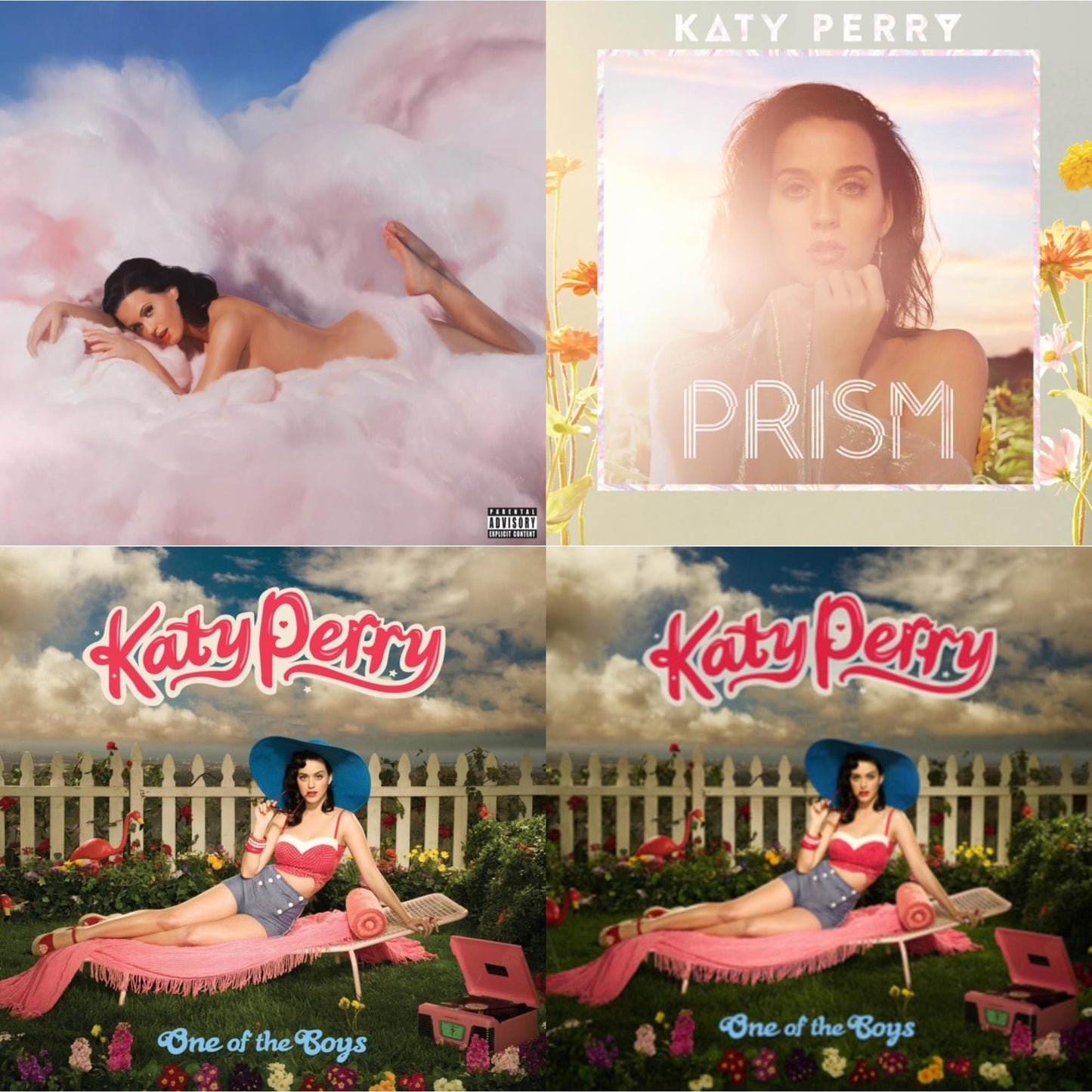 Katy Perry - Teenage Dream (X) (2LP) (Reissue) & Prism (2LP) (Reissue) & One Of The Boys (Reissue) & One Of The Boys