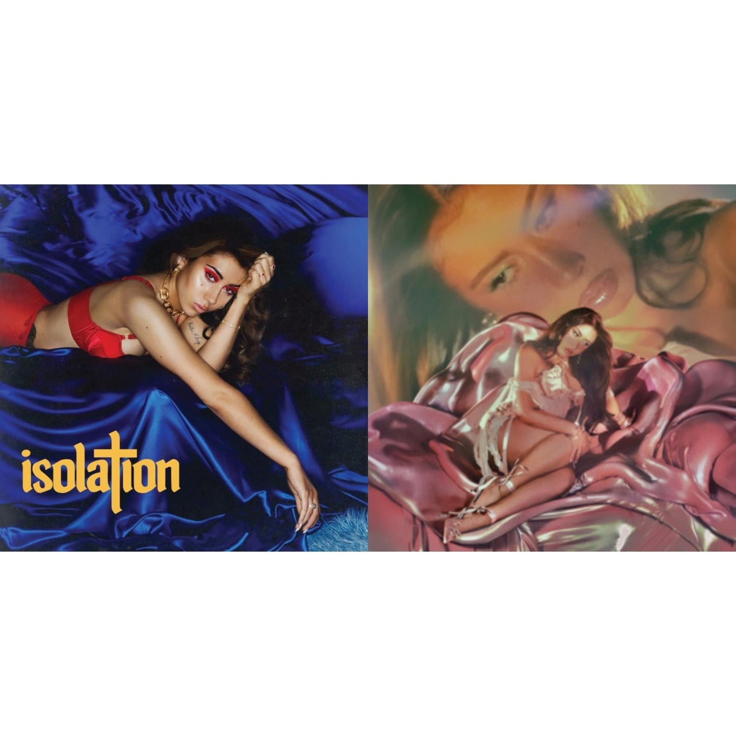 Kali Uchis - Isolation (Blue Jay Colored LP Vinyl) & Sincerely (X) (Pink LP Vinyl)