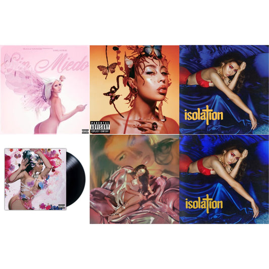 Kali Uchis - Sin Miedo (Del Amor Y Otros Demonios) Ꝏ (X) & Red Moon In Venus & Isolation (Blue Jay Colored LP Vinyl) & Orquideas (X) & Sincerely (X) (Pink LP Vinyl) & Isolation