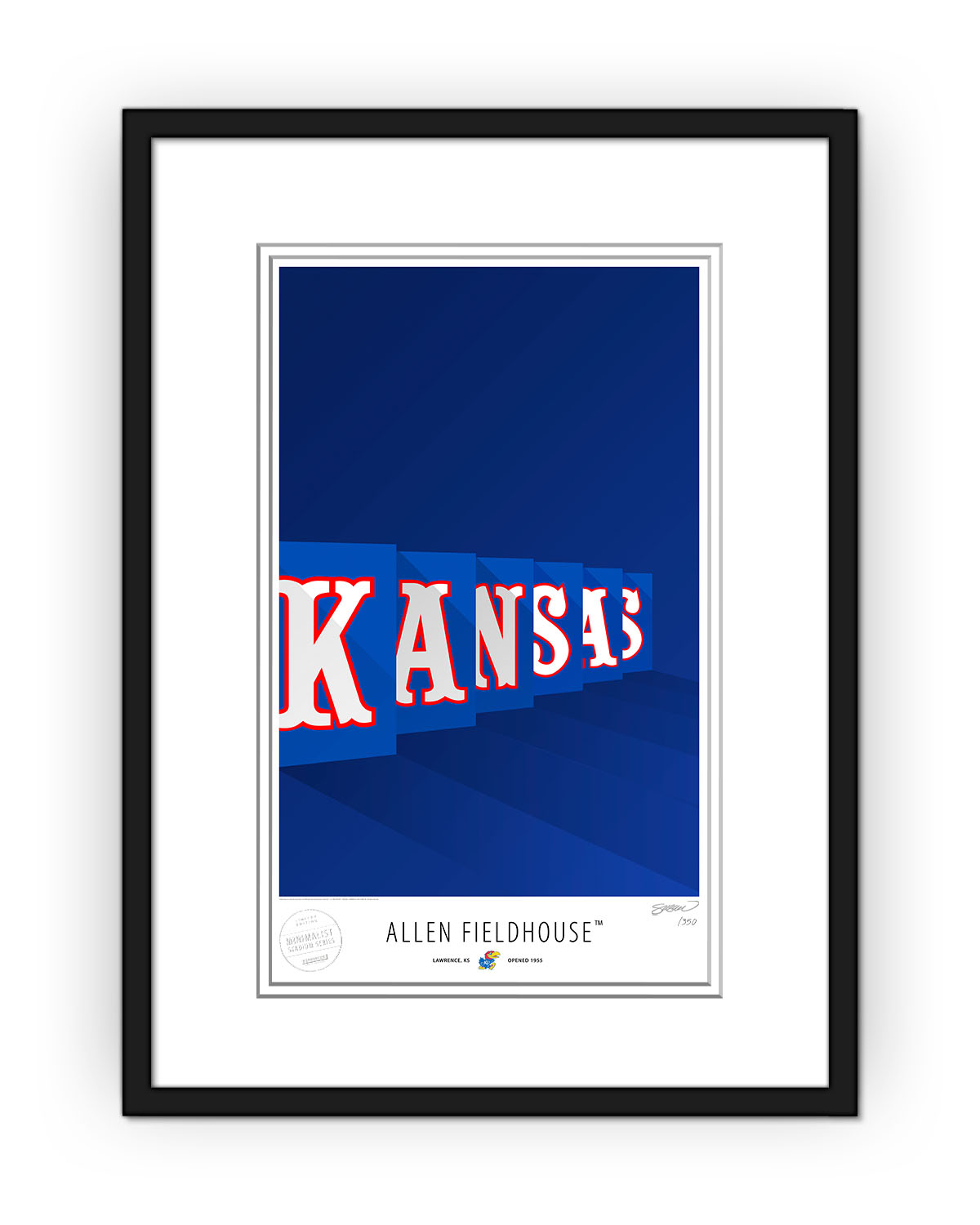 Minimalist Allen Fieldhouse