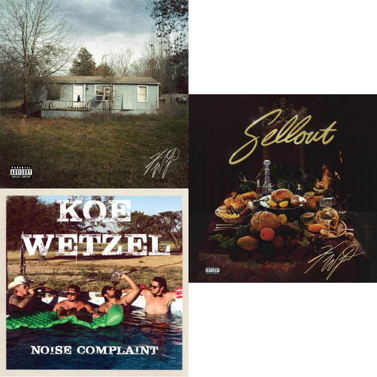 Koe Wetzel - Sellout (X) (140G) & Noise Complaint (X) & 9 Lives (X) (140G) - LP Vinyl Bundle
