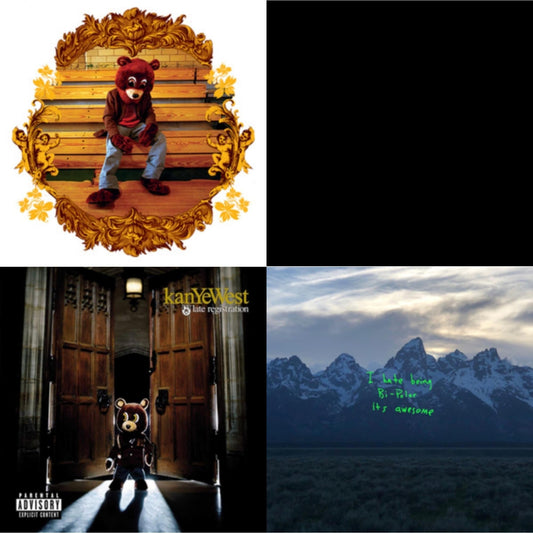 Kanye West - College Dropout & Late Registration & Donda (Deluxe/4LP) & Ye