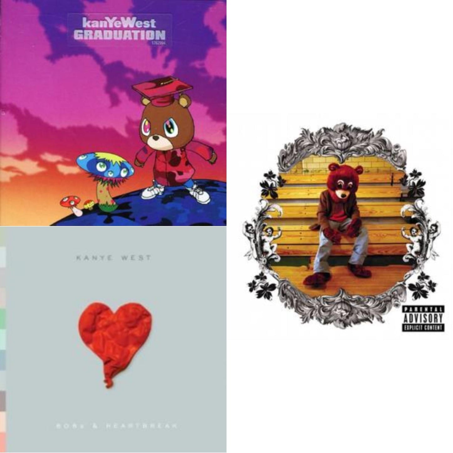 Kanye West - College Dropout & Graduation & 808S & Heartbreak - CD Bundle