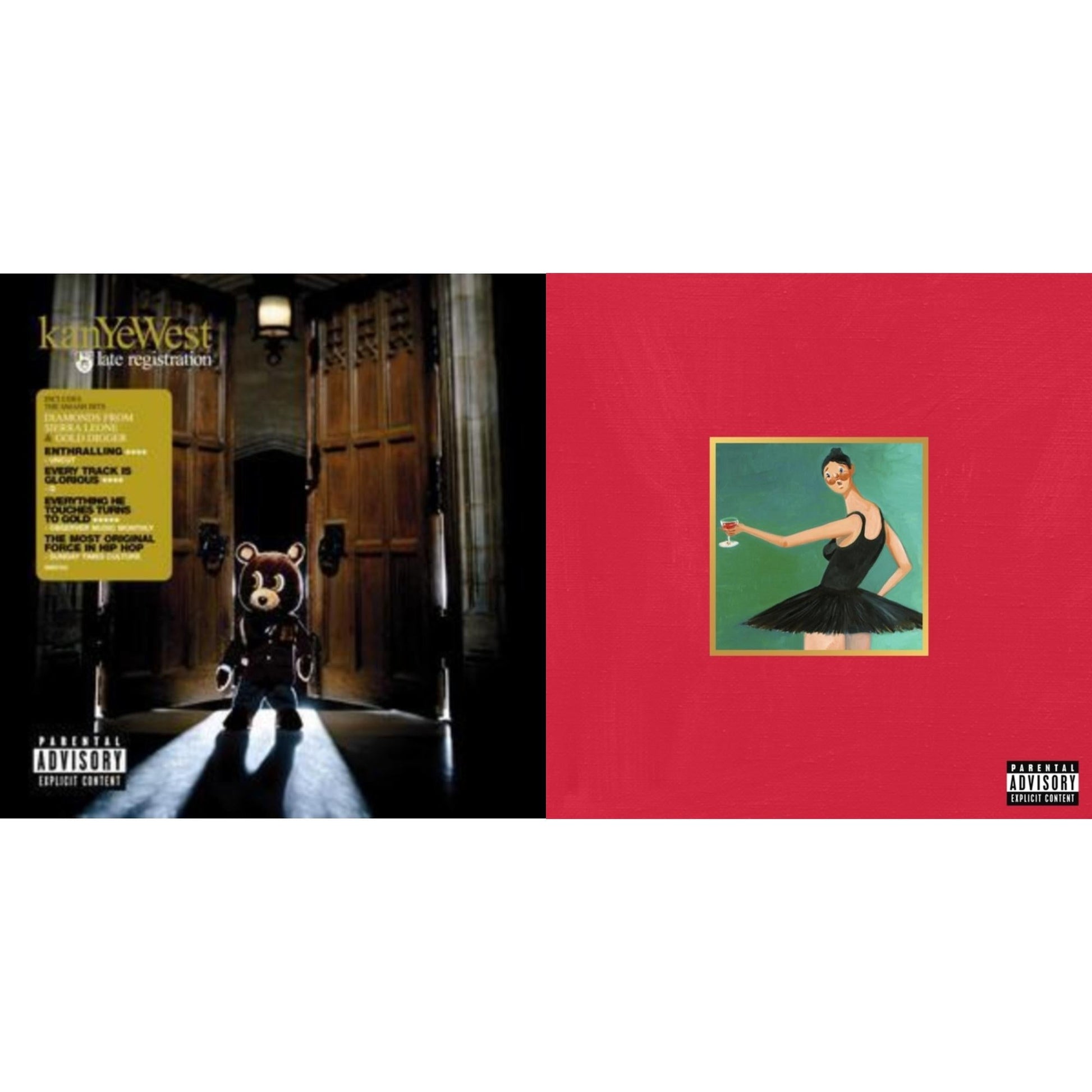 Kanye West - Late Registration & My Beautiful Dark Twisted Fantasy - CD Bundle