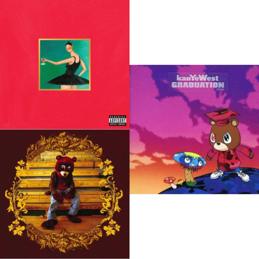 Kanye West - My Beautiful Dark Twisted Fantasy & College Dropout & Graduation - CD Bundle