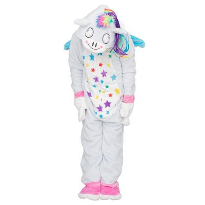 Kids Youth Child Unicorn Halloween Cosplay Costume Flappy Suit
