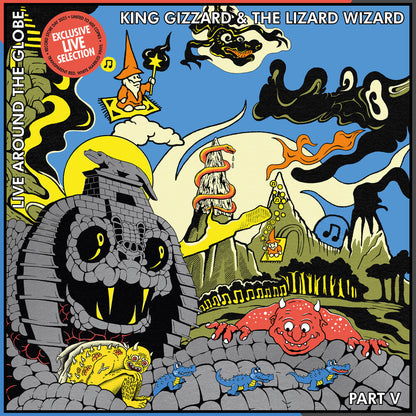 King Gizzard & The Lizard Wizard – Live Around The Globe: Part V (Colored LP Vinyl) Vinyl Record
