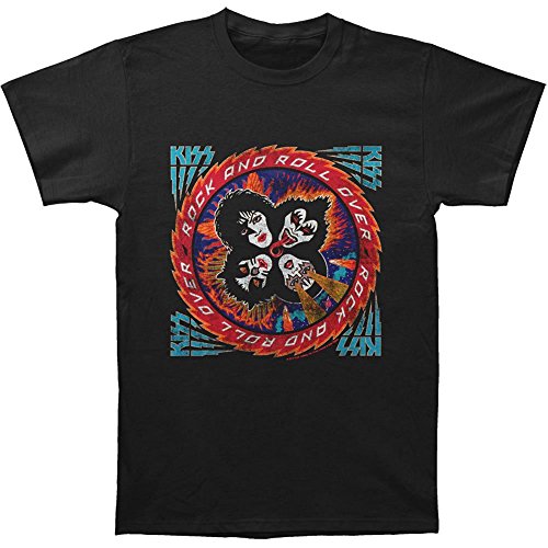 Kiss Kiss Rock And Roll Over Fitted Jersey Tee [T-Shirt]