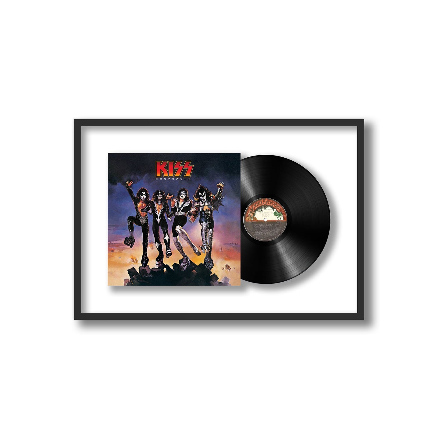 Kiss Destroyer Framed Vinyl Record