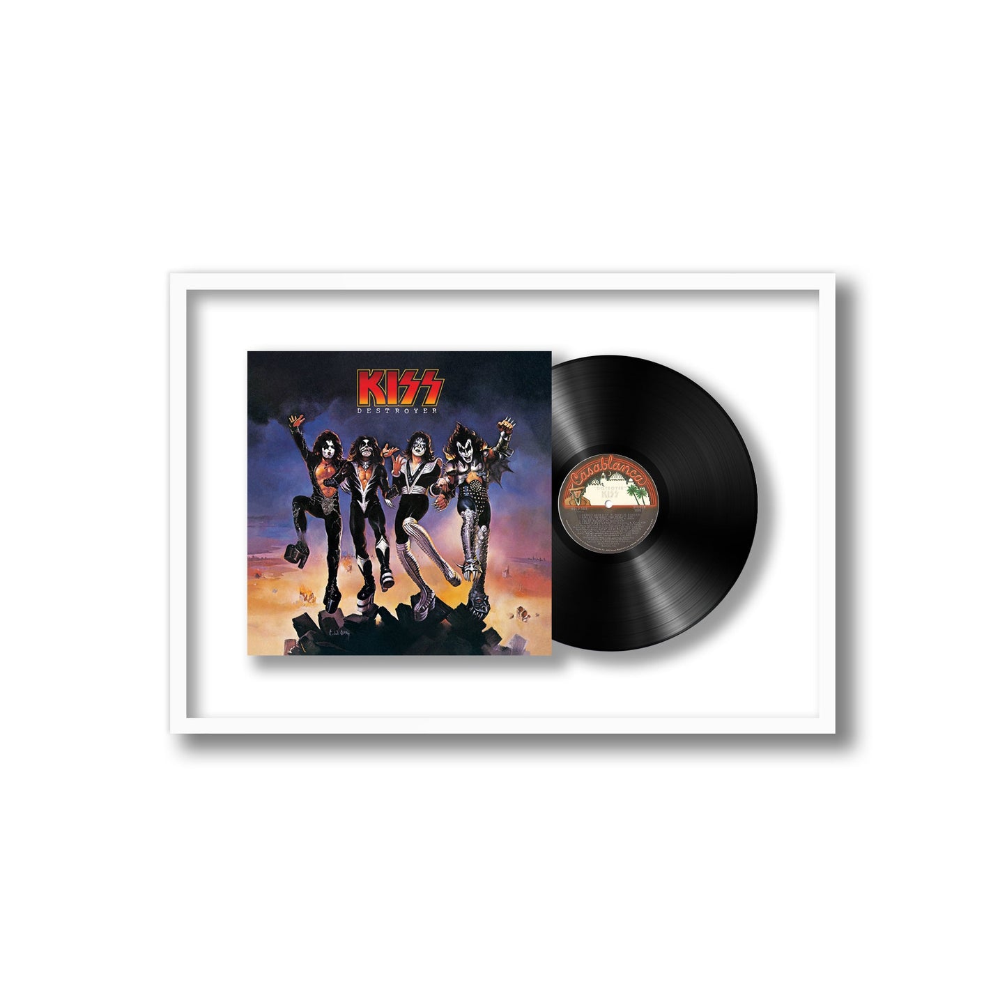 Kiss Destroyer Framed Vinyl Record