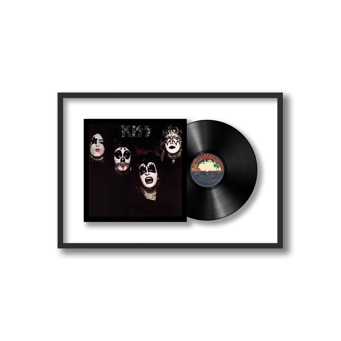 Kiss Framed Vinyl Record