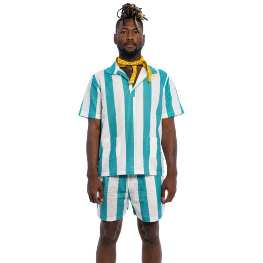 Knives Out Benoit Bathing Suit with Shorts - Shirt and Neckerchief Halloween Costume Cosplay