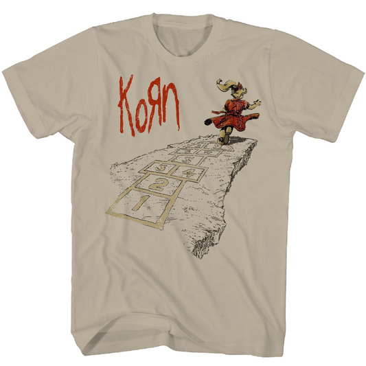 Korn Follow The Leader Mens T Shirt Tan