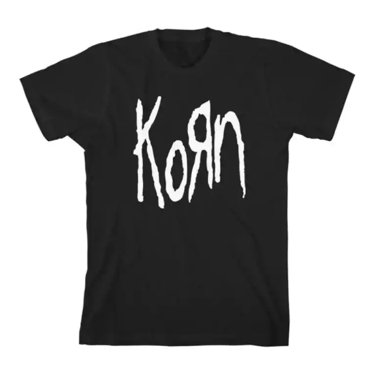 Korn Logo Mens T Shirt Black