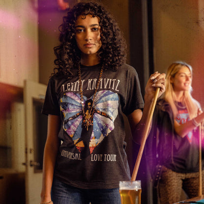 Lenny Kravitz Love Tour Mens T Shirt Black Officially Licensed