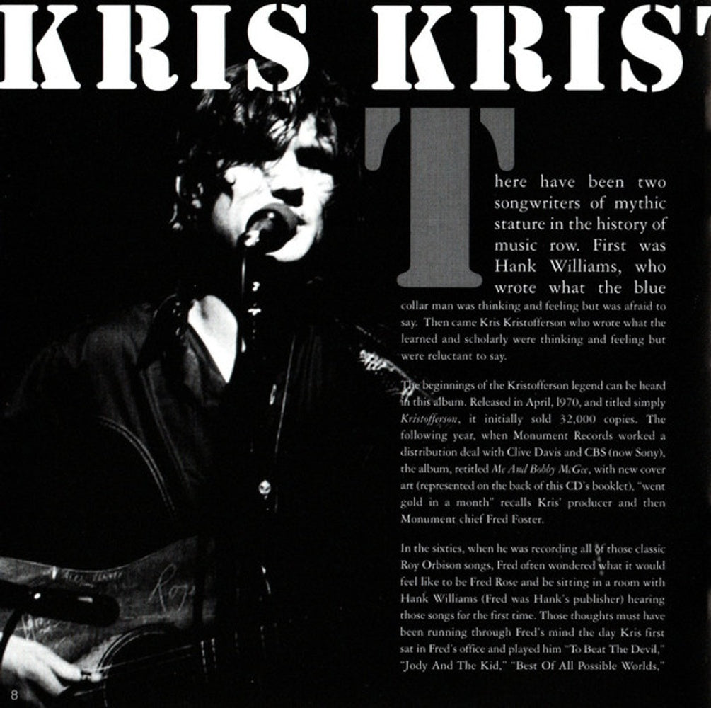 Kris Kristofferson – Kristofferson Music CD