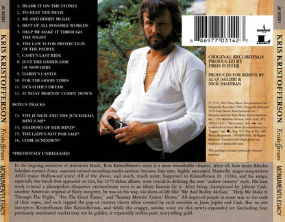Kris Kristofferson – Kristofferson Music CD