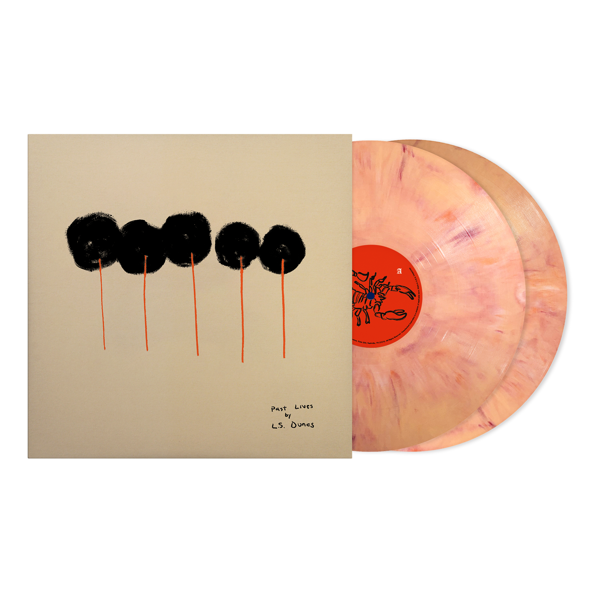 L.S. Dune - Past Lives (Deluxe) - Cream Swirl Vinyl 2 LP Vinyl Record