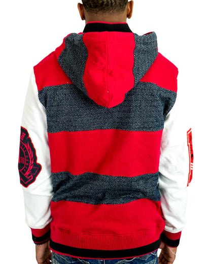 The Boondocks Riley Football Knit Red Mens Hoodie