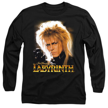 Labyrinth Jareth Mens Long Sleeve Shirt Black Officially Licensed Officially Licensed