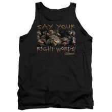 Load image into Gallery viewer, Labyrinth Say Your Right Words Mens Tank Top Shirt Black