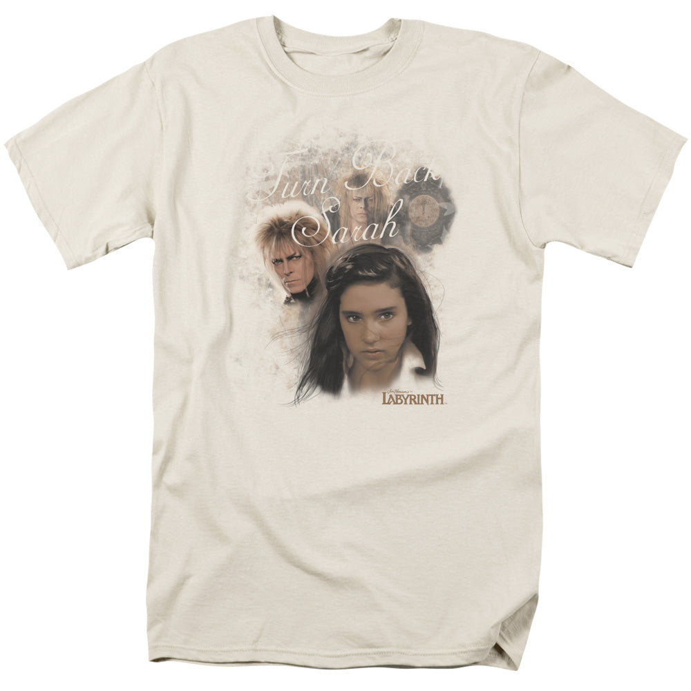 Labyrinth Turn Back Sarah Mens T Shirt Cream
