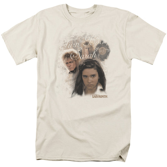 Labyrinth Turn Back Sarah Mens T Shirt Cream