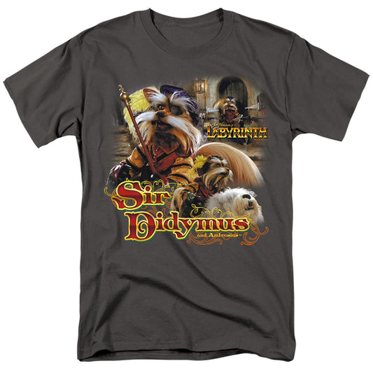 Labyrinth Sir Didymus Mens T Shirt Charcoal