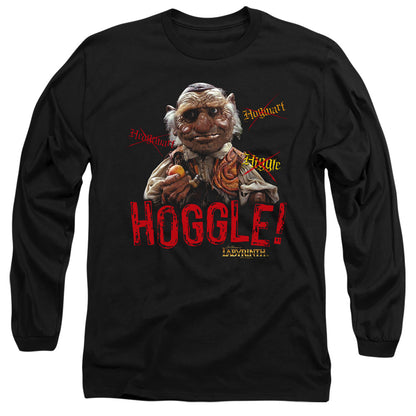 Labyrinth Hoggle Mens Long Sleeve Shirt Black Officially Licensed Officially Licensed