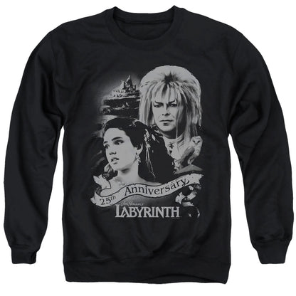 Labyrinth Anniversary Mens Crewneck Sweatshirt Black Officially Licensed