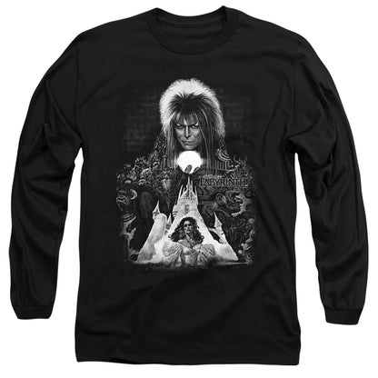 Labyrinth Castle Mens Long Sleeve Shirt Black Officially Licensed Officially Licensed