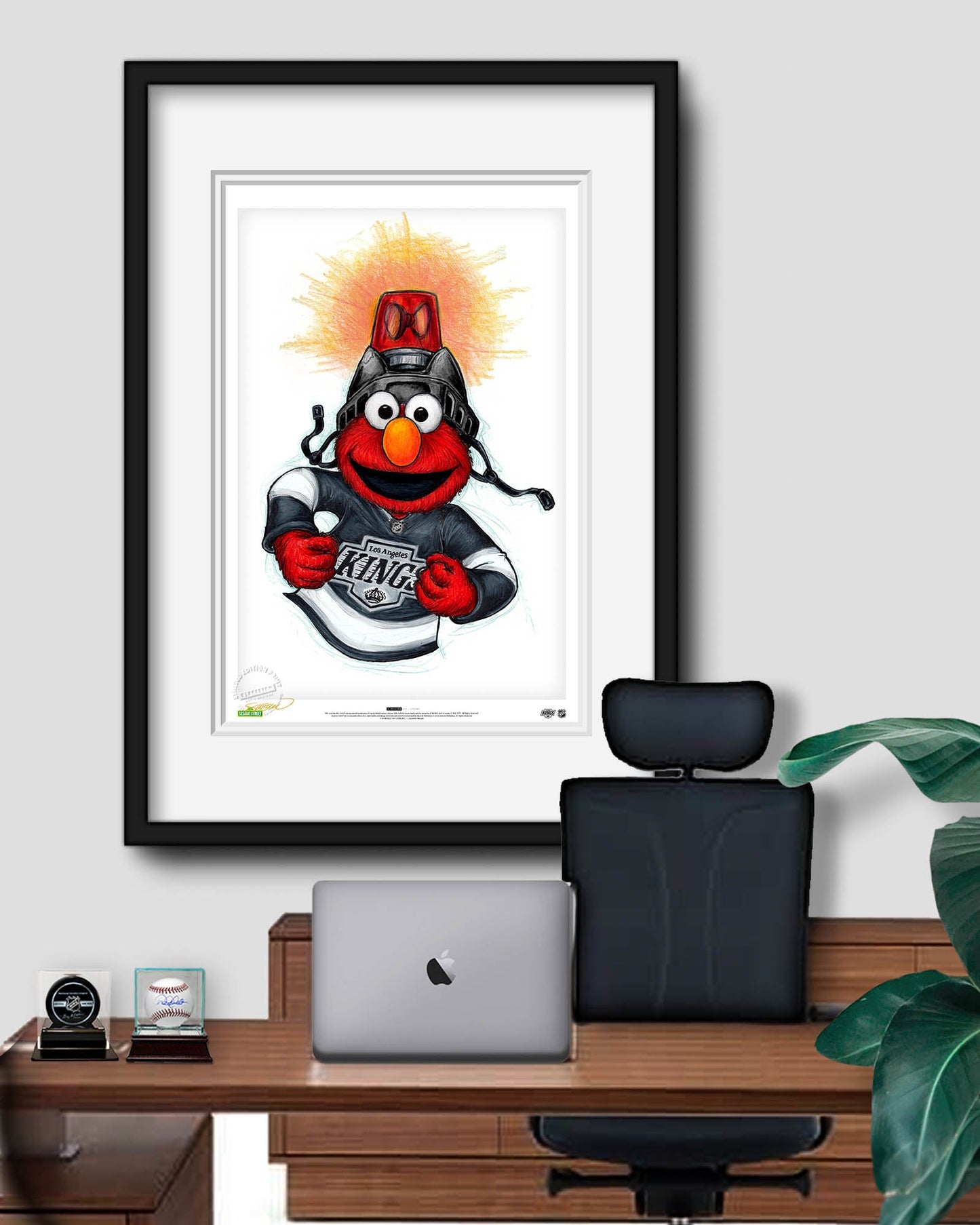 Elmo Loves Goals! x NHL Kings Limited Edition Art Print