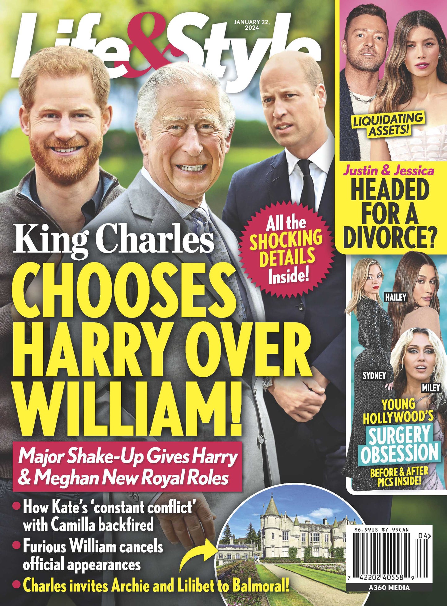Life & Style - 01.22.24 King Charles Chooses Prince Harry Over Prince William