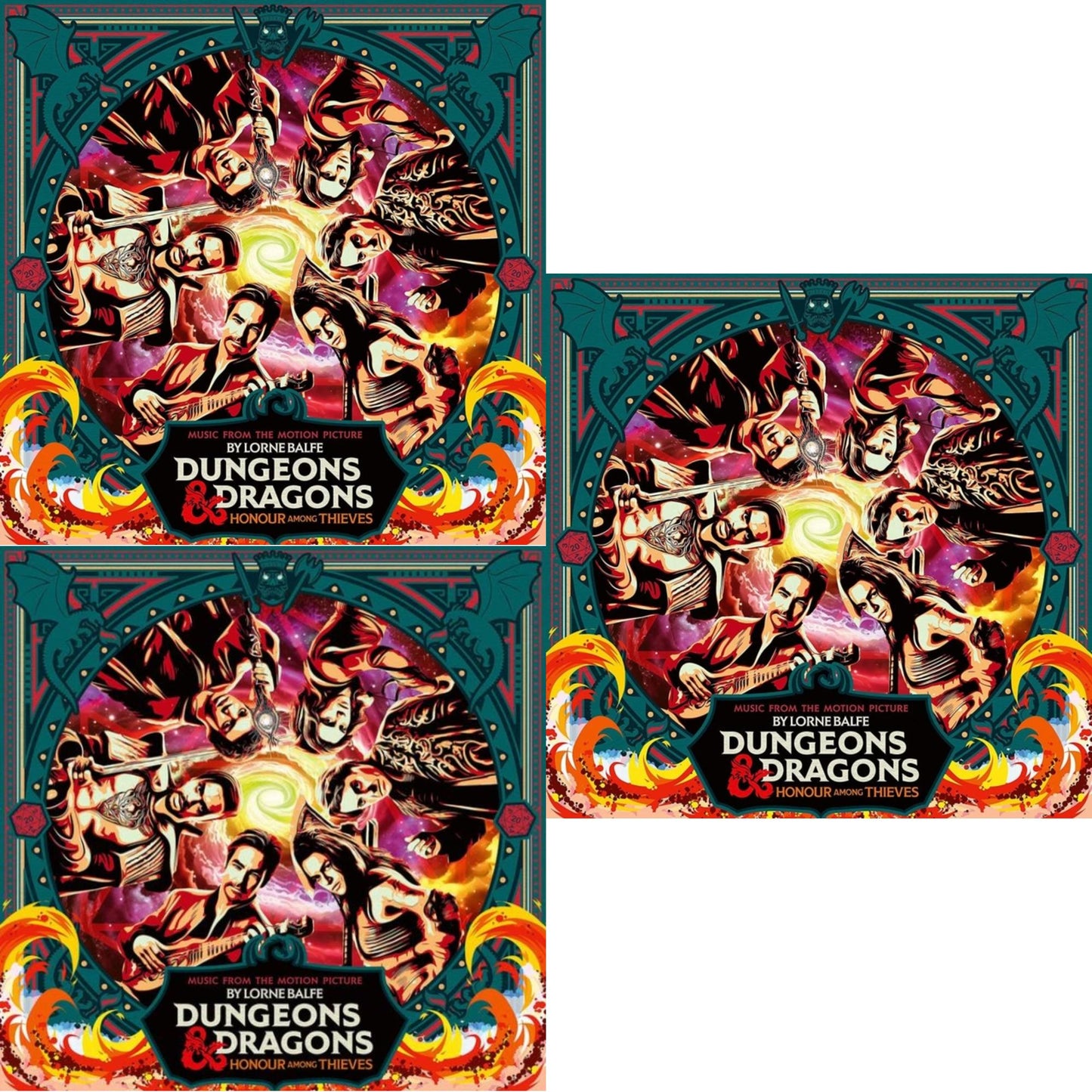 Lorne Balfe - Dungeons & Dragons: Honour Among Thieves (Red W/ Black Dust Vinyl/2LP) & Dungeons & Dragons: Honor Among Thieves Ost (Dragon Fire Red/2LP) & Dungeons & Dragons: Honor Among Thieves Ost (2LP)