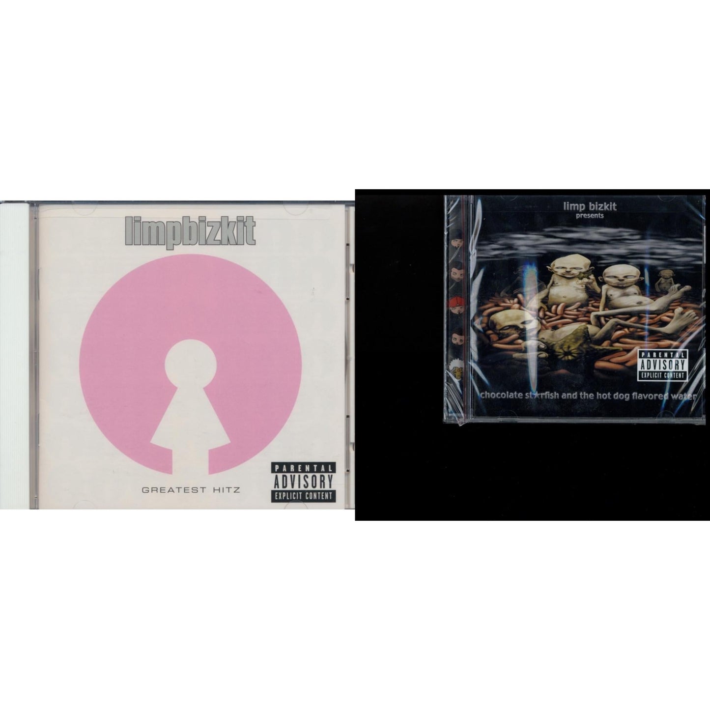 Limp Bizkit - Greatest Hitz & Chocolate Starfish & Hot Dog Flavored Water - CD Bundle