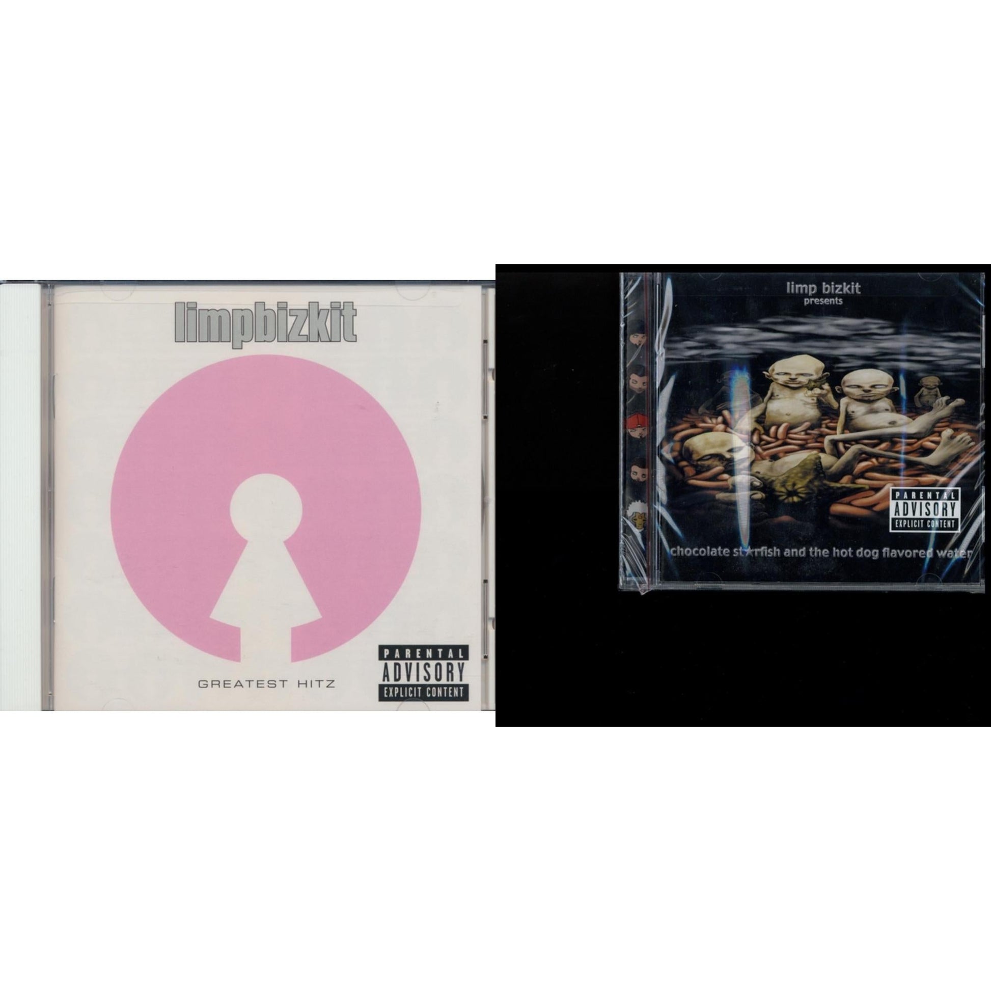Limp Bizkit - Greatest Hitz & Chocolate Starfish & Hot Dog Flavored Water - CD Bundle