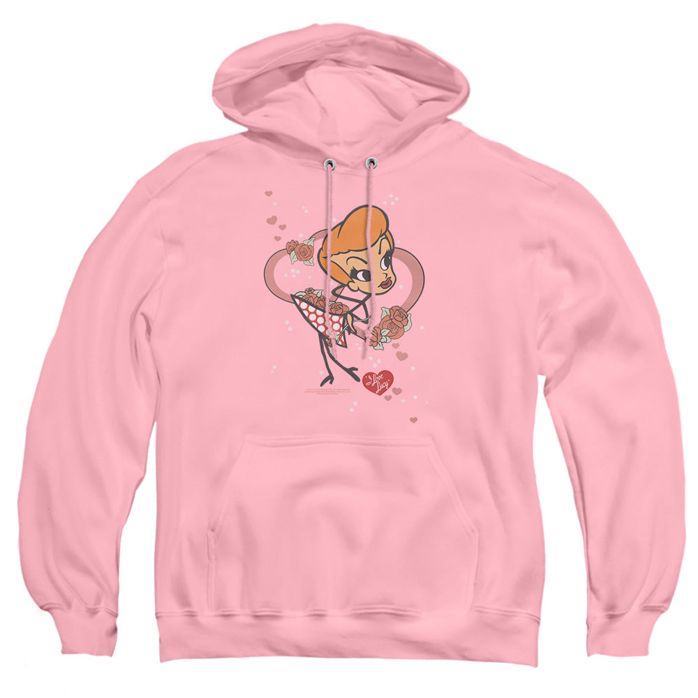 I Love Lucy Fun Girl Mens Hoodie Pink Officially Licensed