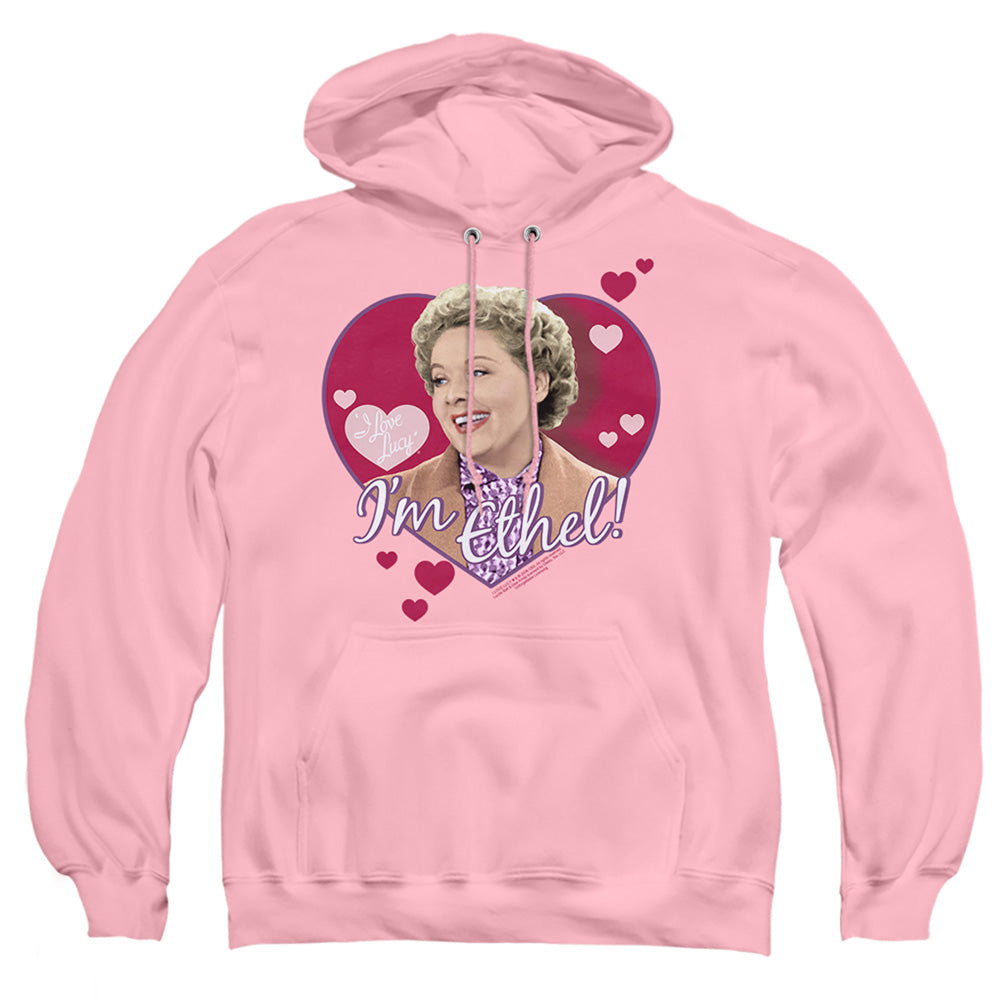 I Love Lucy Im Ethel Mens Hoodie Pink Officially Licensed