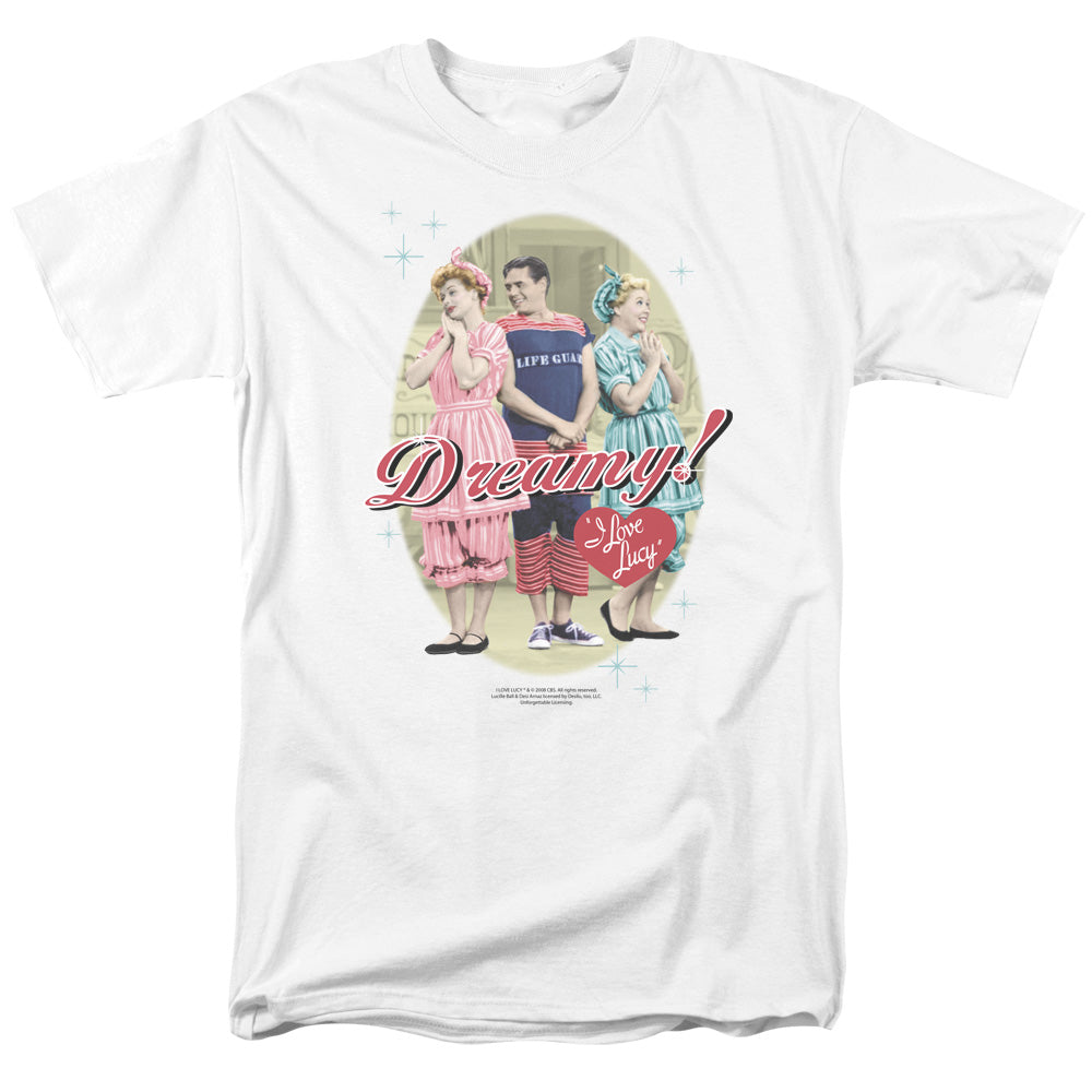 I Love Lucy Dreamy! Mens T Shirt White