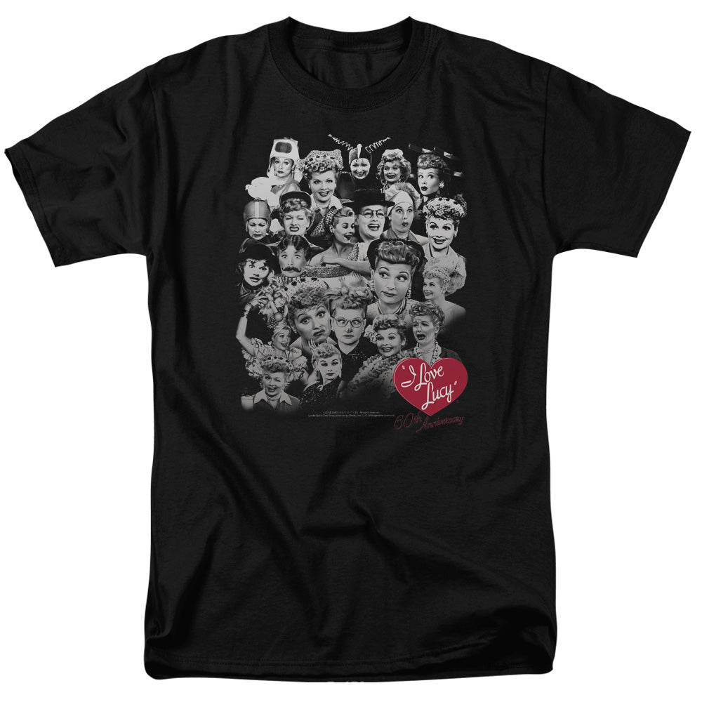 I Love Lucy 60 Years Of Fun Mens T Shirt Black