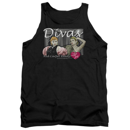 I Love Lucy Divas Mens Tank Top Shirt Black