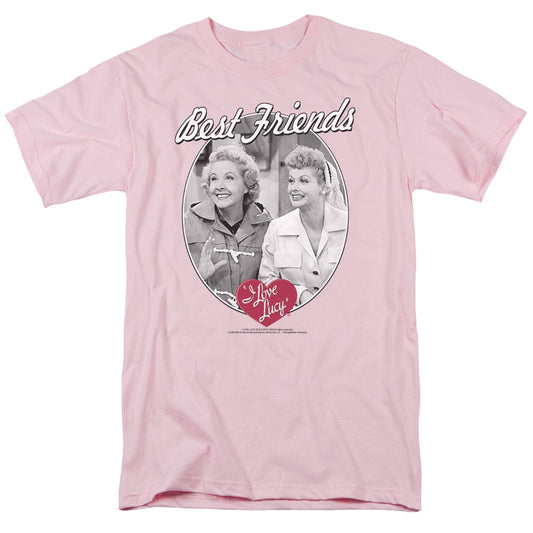 Lucy Best Friends Mens T Shirt Pink Officially Licensed